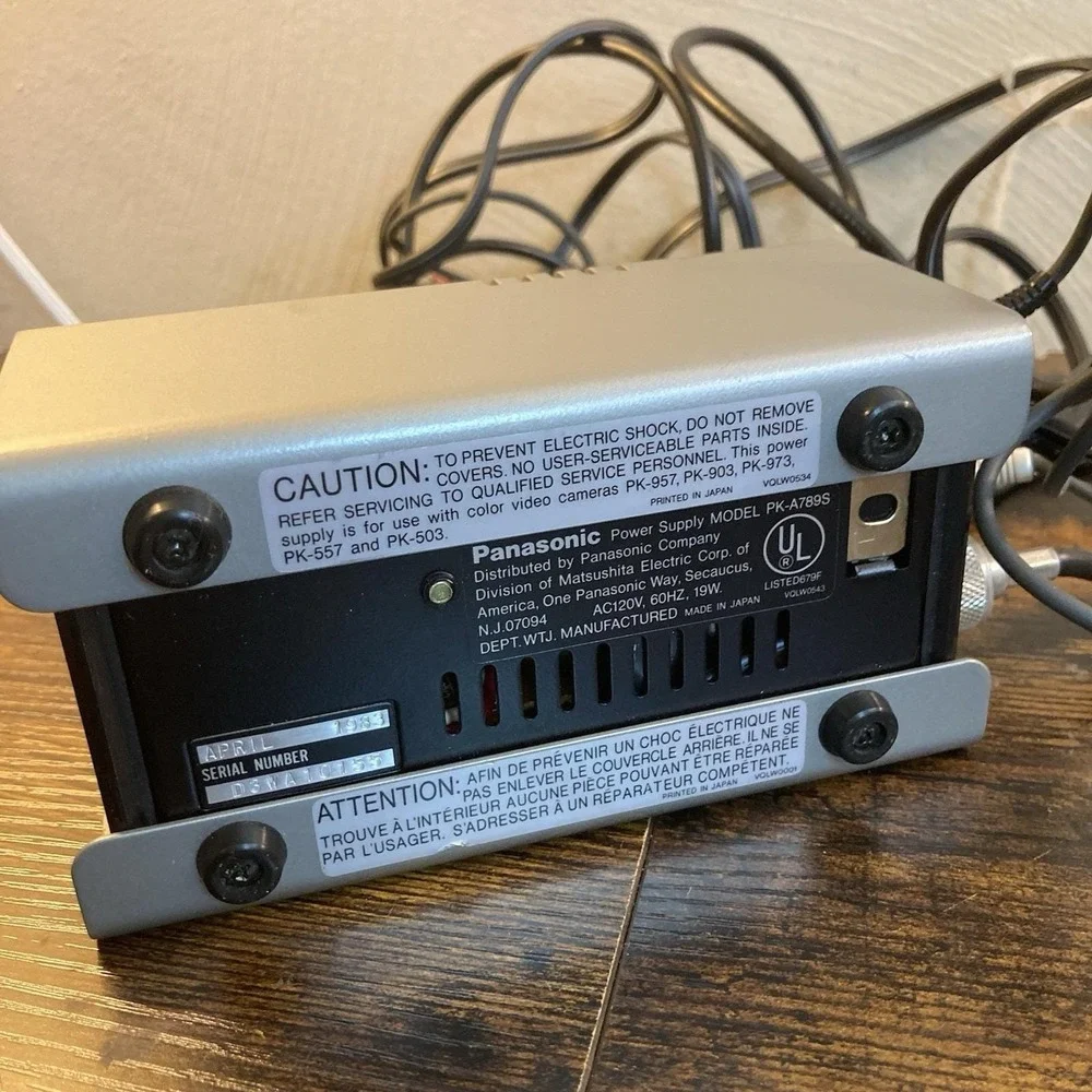 Panasonic PK-A789 Video Camera Power Supply W/ Video Cable For Panasonic PKs